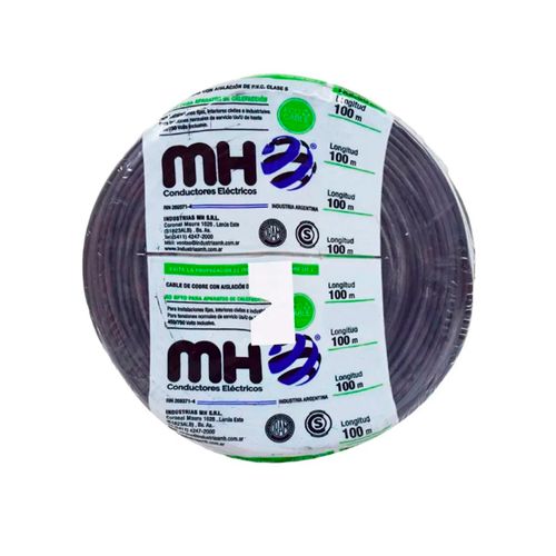Rollo De Cable Unipolar 1X1,50Mm  Negro X 100 Mts