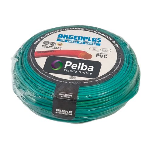 Rollo de Cable Unipolar 1x2.50mm² V/A x 100 mts