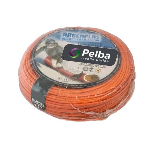 Rollo de Cable Unipolar 1x0.50mm² Naranja x 200 mts