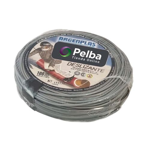 Rollo de Cable Unipolar 1x1mm² GRIS x 100 mts