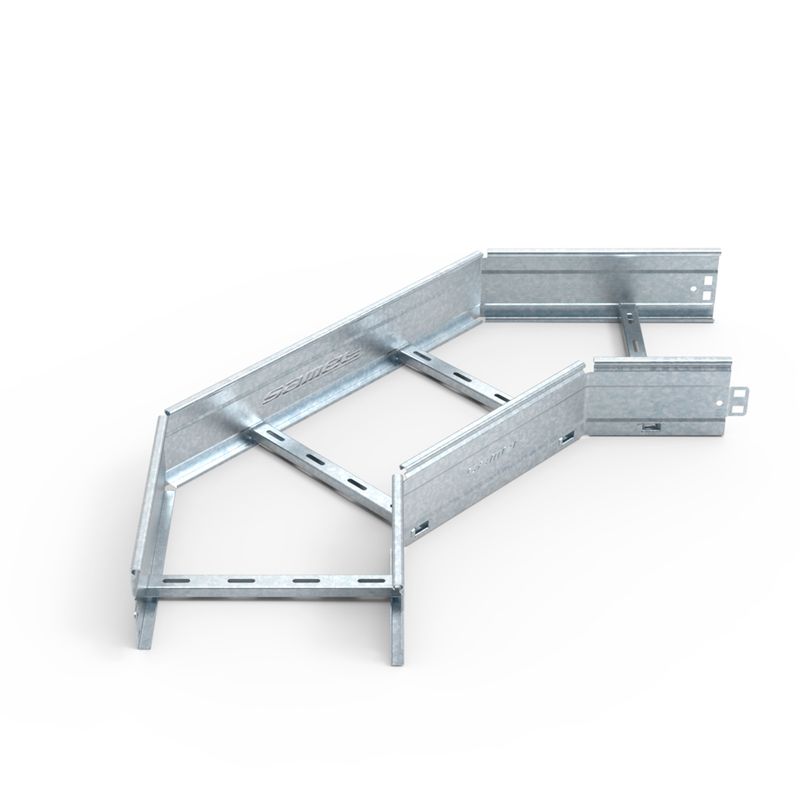 Curva-Plana-Escalera-Smarttray-De-300-Mm-A-90-Ala-65-Mm--18-Galvanizado-En-Caliente