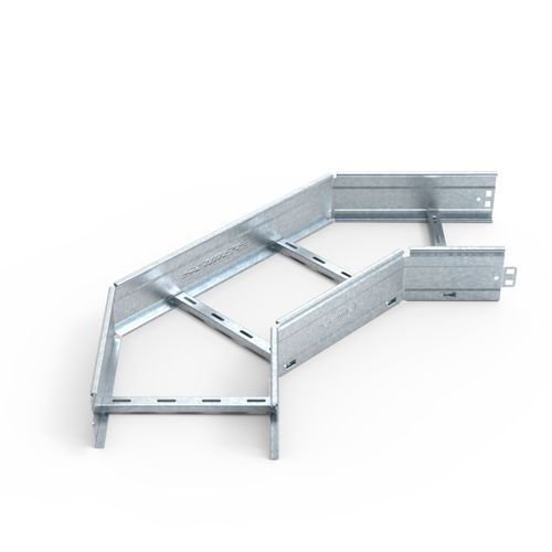 Curva Plana Escalera Smarttray De 450 Mm A 90 Ala 65 Mm #18 Galvanizado En Caliente