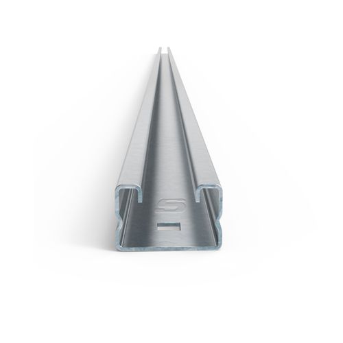 Perfil C Nuevo 28X44X3000Mm Ch18 Zingrip Perforada Ovalada