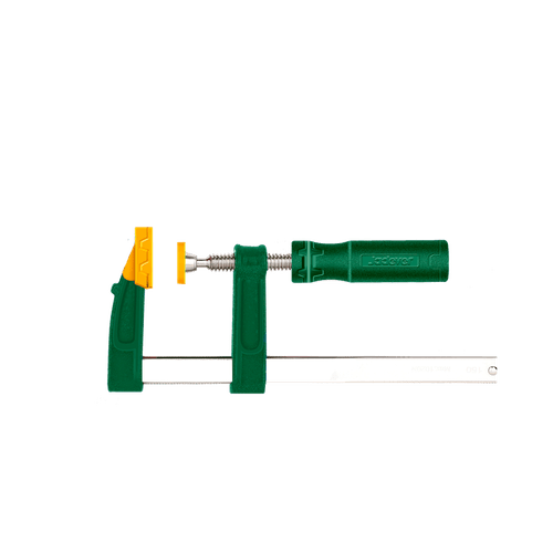 Prensa Sargento - Tamano: 50 X 150Mm - Regla Niquelada - Tornillo Galvanizado - Mango De Plastico