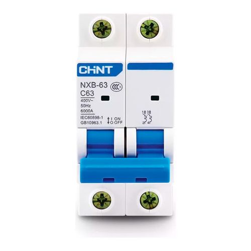 Termomagnetico Chint Nxb-63 2X63A 6Ka Curva C
