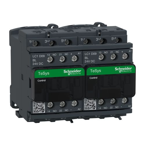 Contactor 3x9A 24VCC 1NA+1NC
